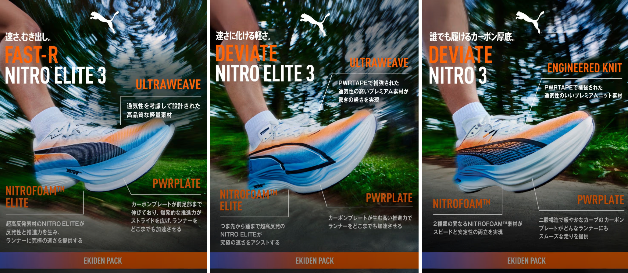 プーマ EKIDEN PACKが登場 - 0014のrunning blog